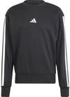 adidas M 3S FT Sweatshirt Herren - black-white