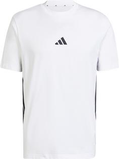 adidas M 3S SJ Funktionsshirt Herren white-black