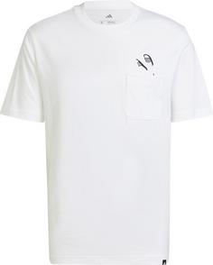 adidas Slide T-Shirt Herren white