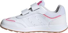 Rückansicht von adidas TENSAUR SWITCH CF Hallenschuhe Kinder ftwr white-pulse magenta-bliss pink