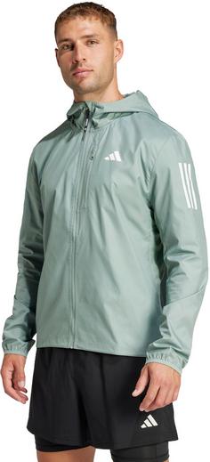 Rückansicht von adidas OWN THE RUN Laufjacke Herren silgrn