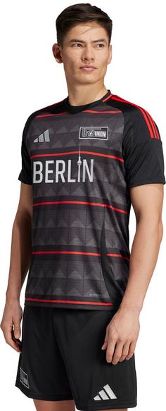 Rückansicht von adidas Union Berlin 24-25 Auswärts Fußballtrikot Herren bunt