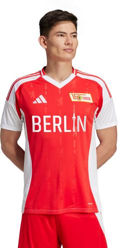 Rückansicht von adidas Union Berlin 24-25 Heim Fußballtrikot Herren bunt