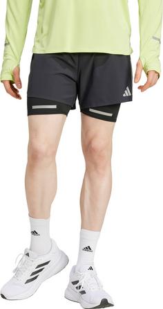 Rückansicht von adidas ULT HIVIS 2n1 Funktionsshorts Herren black