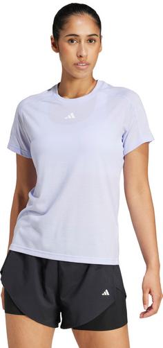 Rückansicht von adidas TR-ES CREW T-Shirt Damen violet tone-white