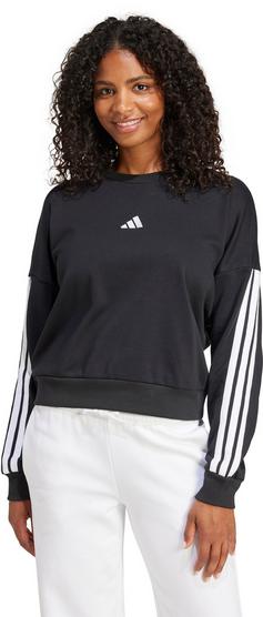 Rückansicht von adidas W 3S FT Sweatshirt Damen black