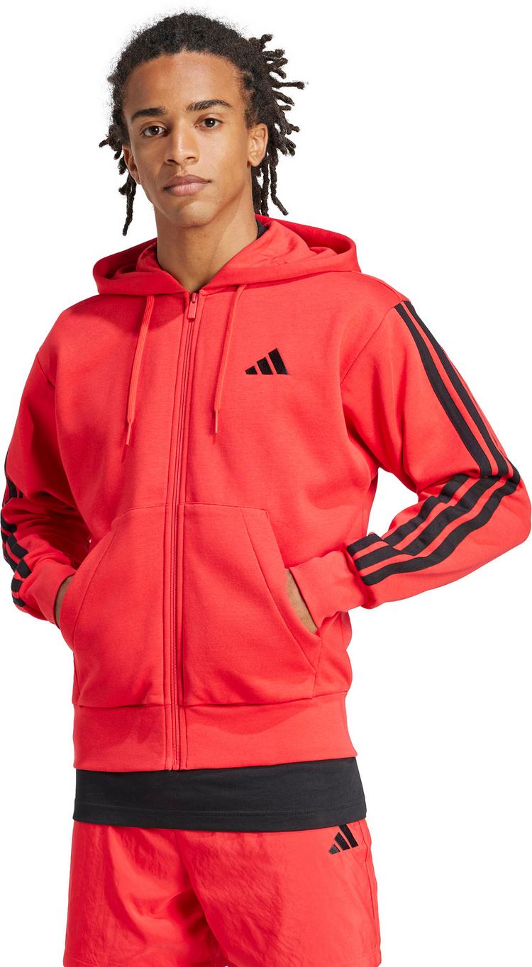 adidas adidas M 3S FL Kapuzenjacke Herren - pure ruby-black - 0 | SportScheck