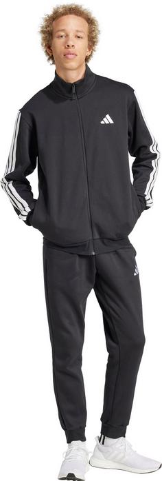 Rückansicht von adidas M 3S FL TT Trainingsanzug Herren black