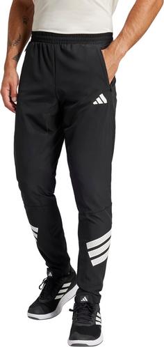 Rückansicht von adidas GYM+ 3S WV Trainingshose Herren black-white