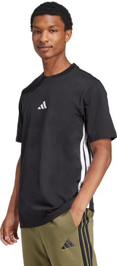 Rückansicht von adidas M 3S SJ Funktionsshirt Herren black-white