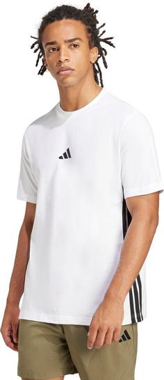 Rückansicht von adidas M 3S SJ Funktionsshirt Herren white-black