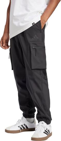 Rückansicht von adidas Cargohose Herren black