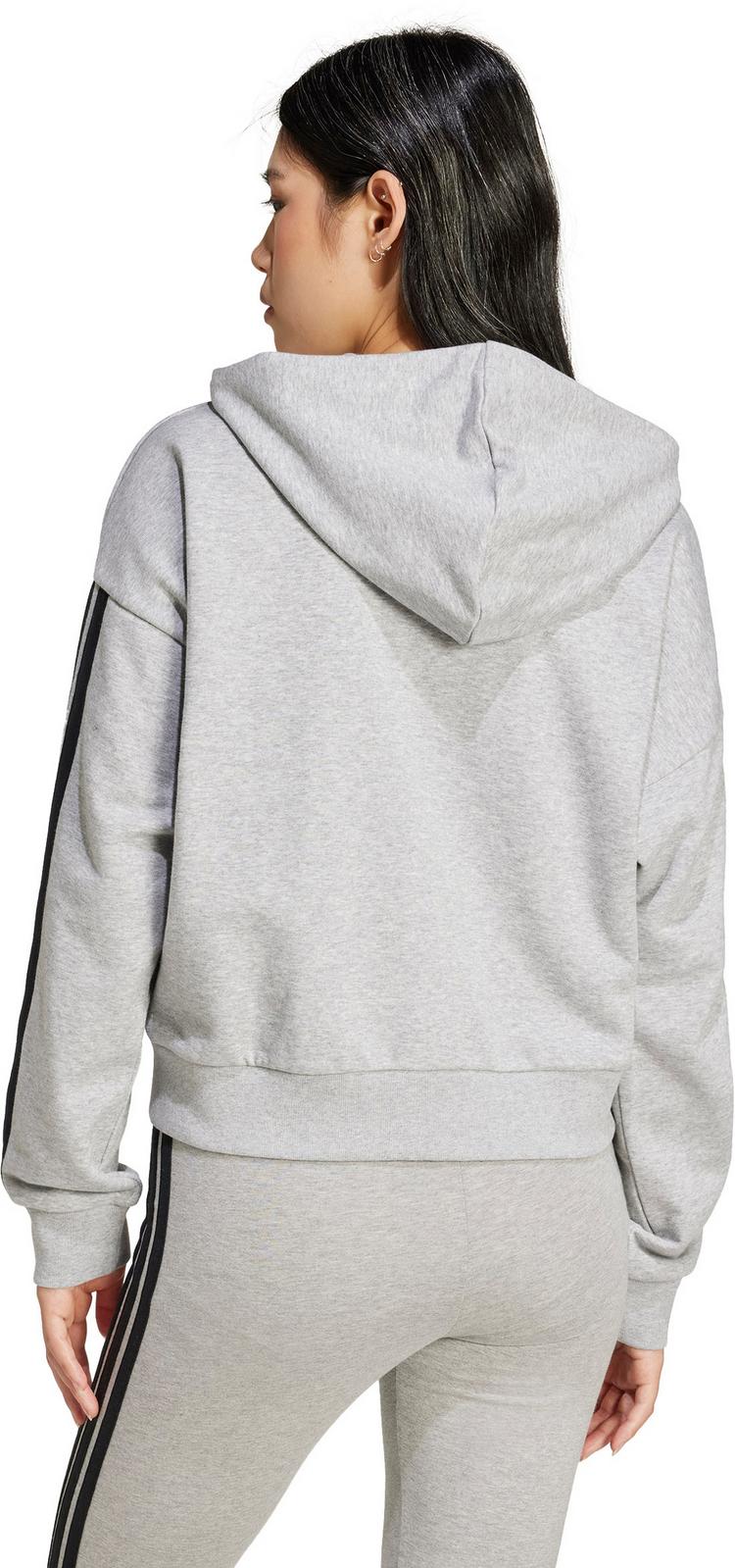 adidas adidas M 3S FT FZ Kapuzenjacke Damen - medium grey - 1 | SportScheck