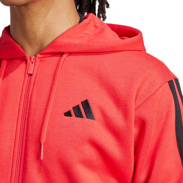 adidas adidas M 3S FL Kapuzenjacke Herren - pure ruby-black - 3 | SportScheck