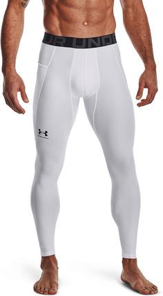 Rückansicht von Under Armour Heatgear Tights Herren white