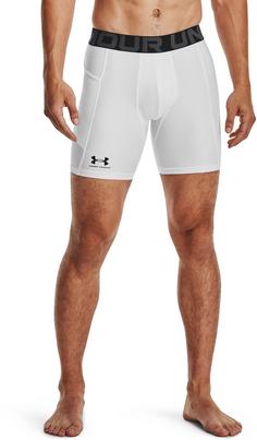 Rückansicht von Under Armour Heatgeare Tights Herren white