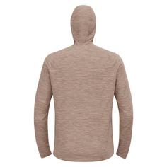 Rückansicht von Odlo ESSENTIAL THERMAL Laufhoodie Herren cinder melange