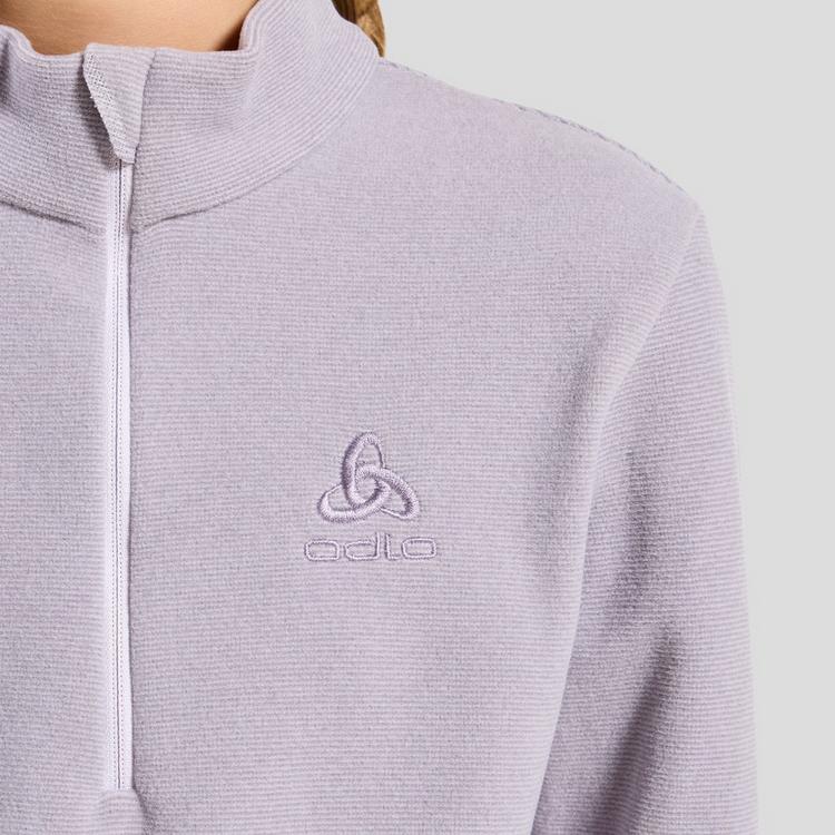 Odlo Odlo ROY HALFZIP Layerlangarmshirt Kinder - misty lilac-gray ridge - 3 | SportScheck
