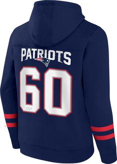 Rückansicht von Fanatics New England Patriots Hoodie Herren athletic navy-athletic red