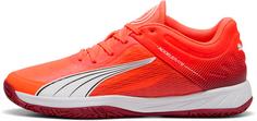 PUMA Accelerate Turbo Hallenschuhe glowing red-puma white-dark crimson-puma black