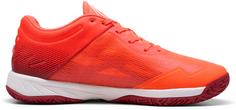 Rückansicht von PUMA Accelerate Turbo Hallenschuhe glowing red-puma white-dark crimson-puma black