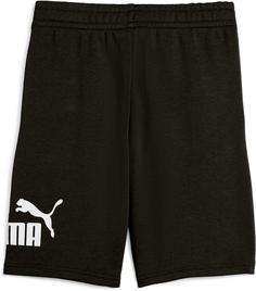 Rückansicht von PUMA ESSENTIALS No. 1 Logo Sweatshorts Kinder puma black