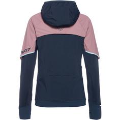 Rückansicht von Dynafit ALPINE HYBRID Funktionsjacke Damen mokarosa