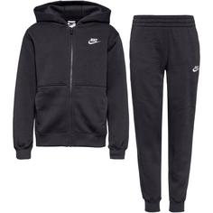 Nike NSW CLUB FLEECE Trainingsanzug Kinder black-white