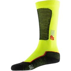 Rückansicht von UphillSport HALLA JR 2 PACK Skisocken Kinder hivisyellow-black