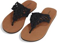 O'NEILL Ditsy Crochet Zehentrenner Damen - black out