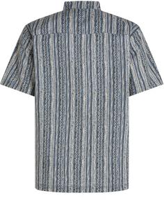 Rückansicht von O'NEILL Print Kurzarmhemd Herren blue pressed lines