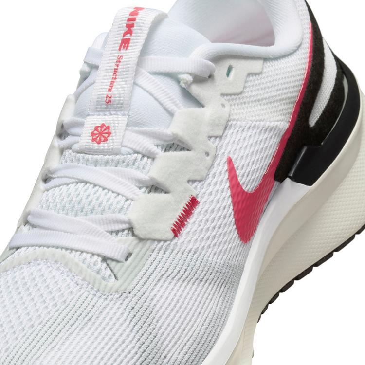 Nike Nike AIR ZOOM STRUCTURE 25 Laufschuhe Damen - white-black-aster pink-pure platinum - 4 | SportScheck