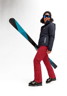 Rückansicht von Maier Sports Allissia slim 2.1 Skihose Damen salsa