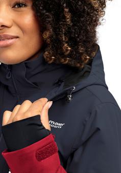 Rückansicht von Maier Sports Vidra Skijacke Damen salsa-night sky-white