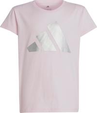 adidas GLAM T-Shirt M&auml;dchen - clear pink-silver metallic