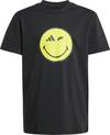 adidas SMILEY T-Shirt Jungen - black-bright yellow-carbon-white