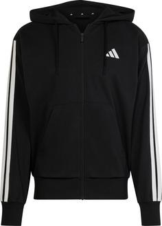 adidas M 3S FT FZ Hoodie Herren black