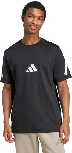 Rückansicht von adidas ZNE Funktionsshirt Herren black-white