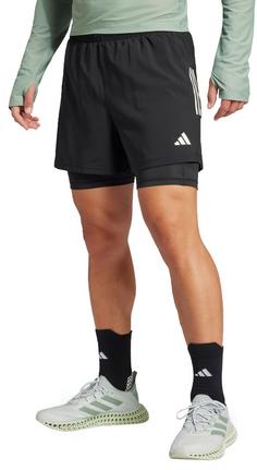 Rückansicht von adidas OWN THE RUN 2in1 Funktionsshorts Herren black