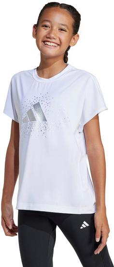 Rückansicht von adidas GLAM Funktionsshirt Kinder white