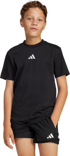 Rückansicht von adidas SL T-Shirt Kinder black-white