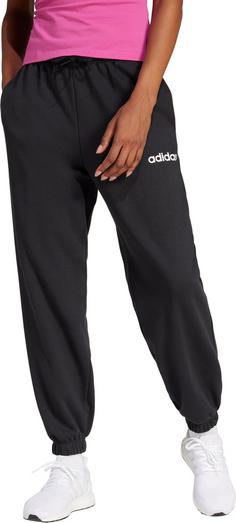 Rückansicht von adidas W LIN FT CF Trainingshose Damen black