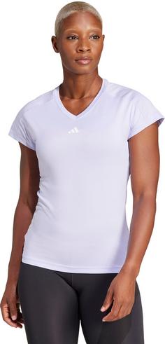 Rückansicht von adidas WE MIN T-Shirt Damen vioton-white