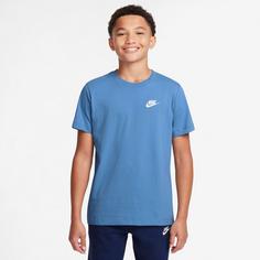 Rückansicht von Nike NSW FUTURA T-Shirt Kinder blue beyond