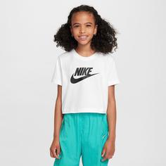 Rückansicht von Nike NSW FUTURA Croptop Kinder white