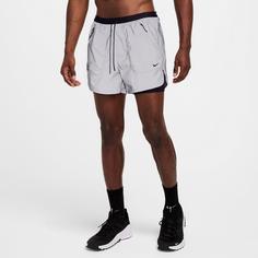 Rückansicht von Nike DFADV RUNDV Laufshorts Herren reflect silver-black-blkref