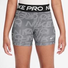 Rückansicht von Nike Pro Tights Kinder smoke grey-black-white