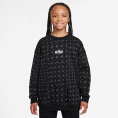 Rückansicht von Nike NSW CLUB Sweatshirt Kinder black-white