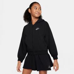 Rückansicht von Nike NSW Sweatjacke Kinder black-flat pewter