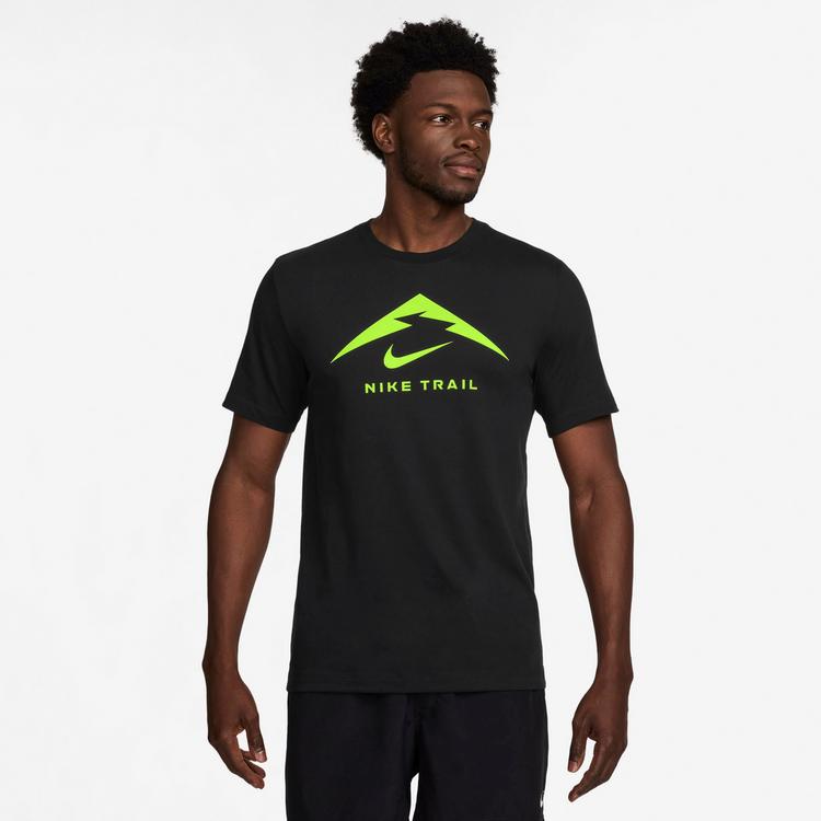 Nike Nike Dri-fit Trail Funktionsshirt Herren - black-volt - 0 | SportScheck